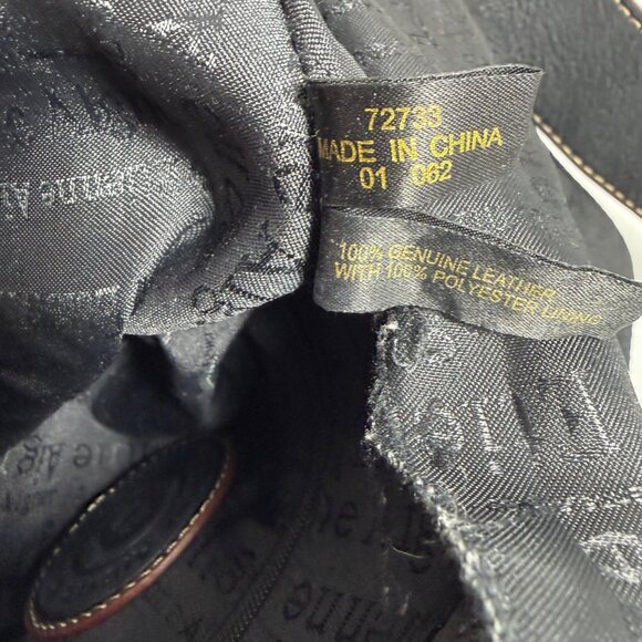 VTG ETIENNE AIGNER Black Leather Double Flap Fold Top Buckle Straps Shoulder Bag - Picture 14 of 15